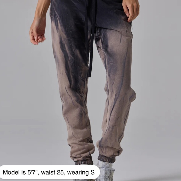 TALENTLESS Pants - TALENTLESS Black and Gray Tie-Dye Joggers